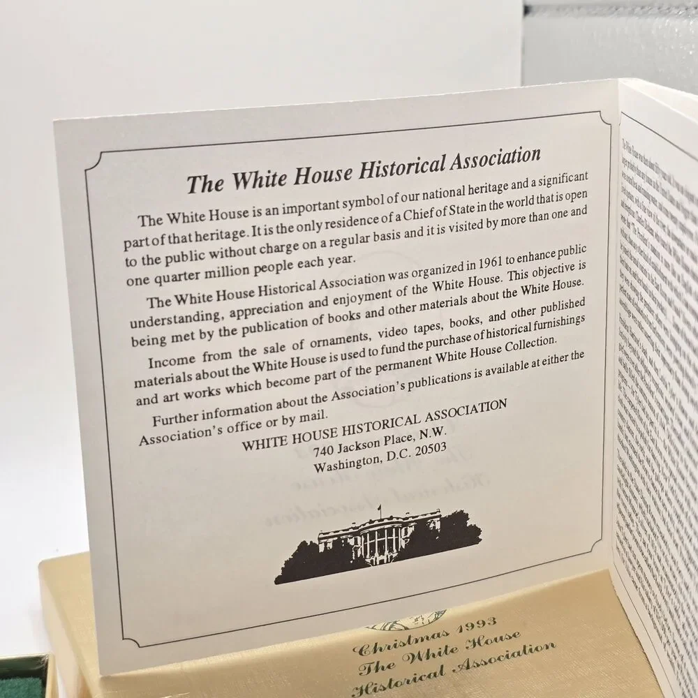White House Historical Society - Christmas Ornament 1993